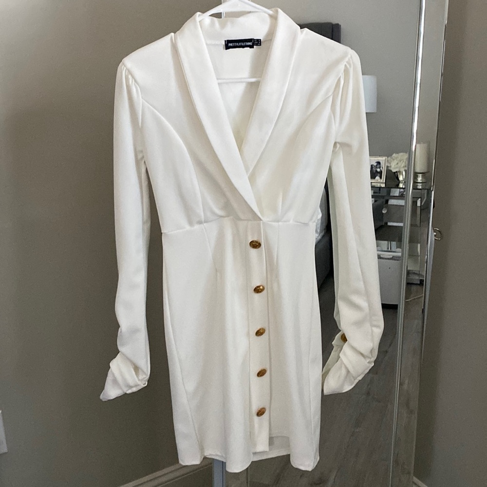 White blazer dress